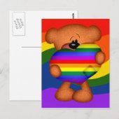 Carte Postale Pride Coeur Teddy Ours (Devant / Derrière)