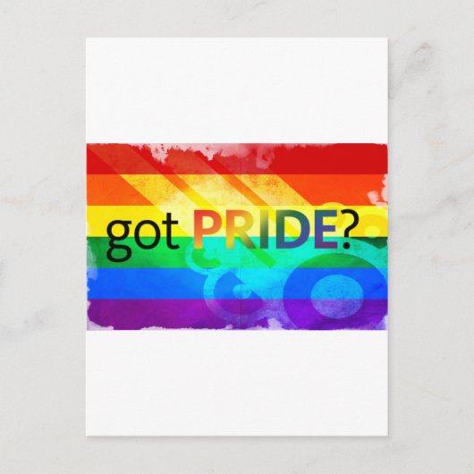 Carte Postale Pride LGBT Flag (Devant)