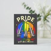 Carte Postale  Pride of St. Louis City Missouri Cats Rainbow Fla (Debout devant)