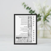 CARTE POSTALE PRIÈRE DE PAIX DE ST. FRANÇOIS NOIR & BLANC (Debout devant)