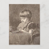 Carte Postale Prier Avant Le Repas (Devant)