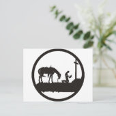 Carte Postale prier cowboy (Debout devant)