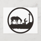 Carte Postale prier cowboy (Devant)