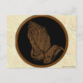 CARTE POSTALE PRIER LES MAINS (Devant)