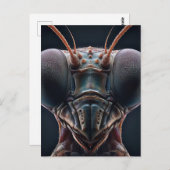 Carte Postale Prier Mantis Fermer Macro (Devant / Derrière)