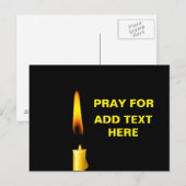Carte Postale Prier pour ajouter du texte (Devant / Derrière)