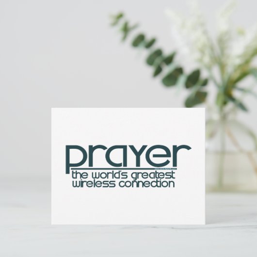 CARTE POSTALE PRIÈRE (Debout devant)