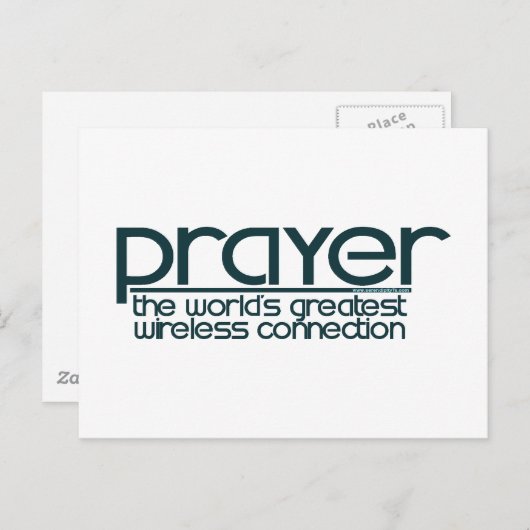 CARTE POSTALE PRIÈRE (Devant / Derrière)
