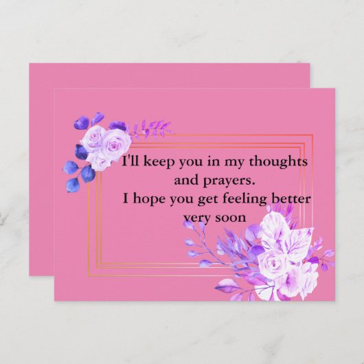 Carte Postale Prière (Devant / Derrière)