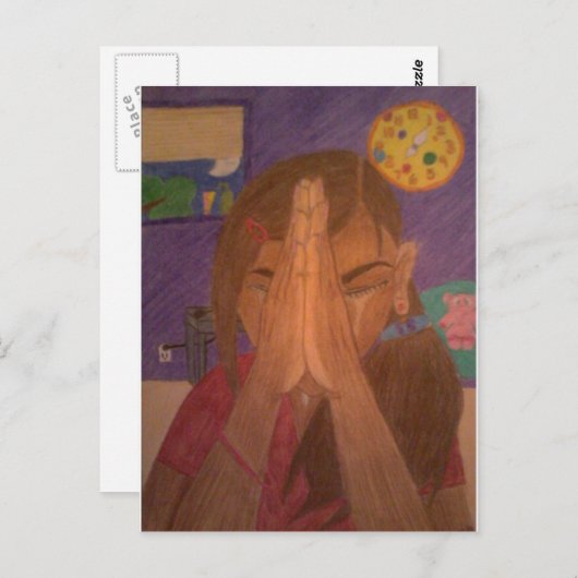 Carte Postale prière (Devant / Derrière)