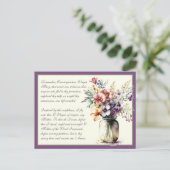 Carte Postale Prière aux Mémoriens catholiques de lavande à Vier (Debout devant)