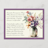 Carte Postale Prière aux Mémoriens catholiques de lavande à Vier (Devant)