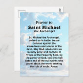 Carte Postale Prière catholique pour la protection et le courage (Devant / Derrière)