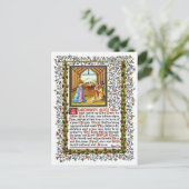 Carte Postale Prière Chrétienne Avec Nativité (Debout devant)