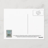 Carte Postale Prière de bénédiction du matin juif Batik Hamsa (Dos)