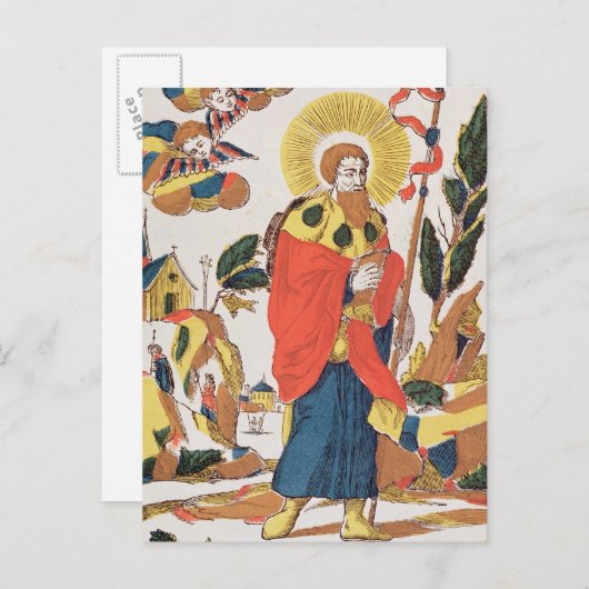 Carte Postale Prière de dévotion à saint Jacques (Devant / Derrière)