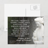 Carte Postale Prière de l'ange du Portugal. (Devant / Derrière)