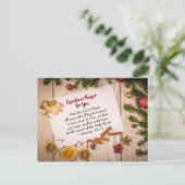 Carte Postale Prière de Noël pour vous, Que le Dieu de l'Espéran (Debout devant)