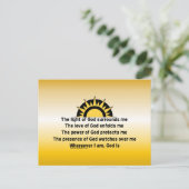 Carte Postale Prière de protection (Debout devant)