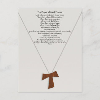 Carte Postale Prière de Saint François