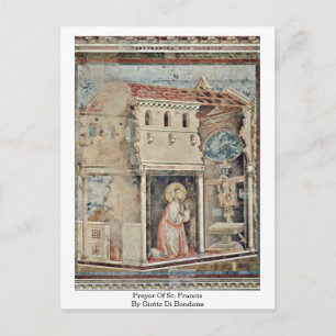 Carte Postale Prière De Saint François Par Giotto Di Bondone