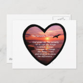 Carte Postale Prière de sérénité (Devant / Derrière)