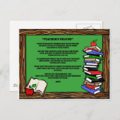 Carte Postale prière des enseignants (Devant / Derrière)