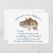 Carte Postale Prière du pêcheur (Devant / Derrière)