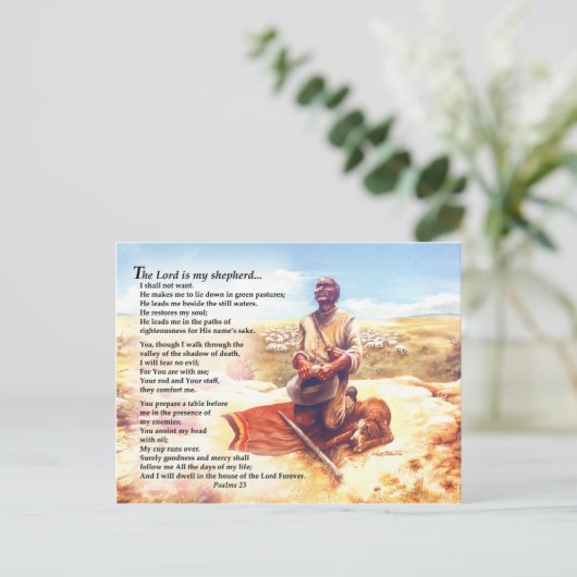 Carte Postale Prière d'un berger (Debout devant)