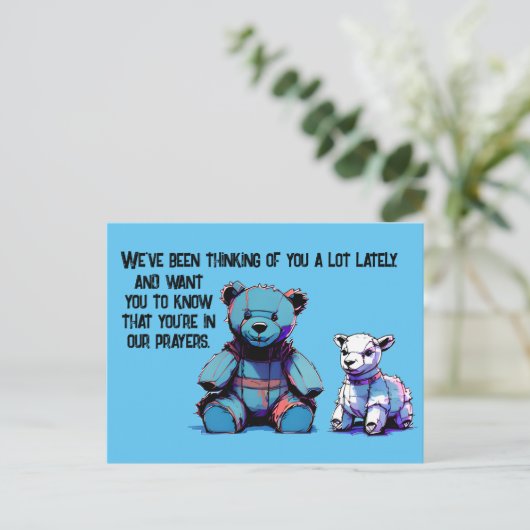 Carte postale Prière-Ours (Debout devant)