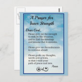 Carte Postale Prière pour la force intérieure (Devant / Derrière)