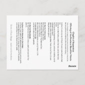 Carte Postale Prière pour les prêtres catholiques Chaplet de rép (Dos)