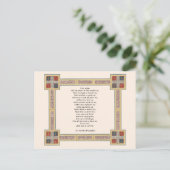 Carte Postale Prière Saint Patrick’s Breastplate avec noeuds cel (Debout devant)