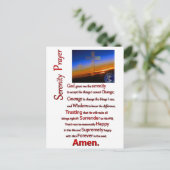 Carte Postale Prière Sérénité Dans L'Espace Rouge (Debout devant)