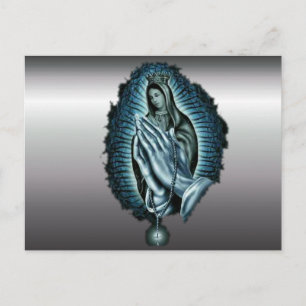 Carte Postale Prière violette Bienheureuse Vierge Marie