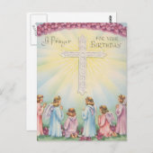 Carte Postale Prières Anniversaires Des Anges (Devant / Derrière)