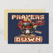 Carte Postale Prières Montent La Foi Chrétienne (Devant / Derrière)