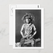 Carte Postale Priest amérindienne de serpent, 1900 (Devant / Derrière)