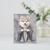 Carte Postale Priest King Siberian Husky Dog (Debout devant)