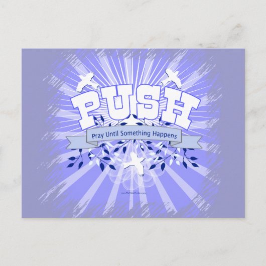 Carte Postale Priez Jusqu'À Ce Que Quelque Chose Arrive (Devant)