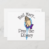 Carte Postale Priez Le Rosaire (Devant / Derrière)