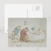 Carte Postale Priez, Mlle Mouse, vous nous donnerez de la bière. (Devant / Derrière)