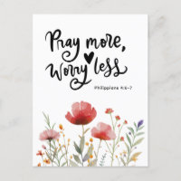 Priez Plus Inquiète Moins Inspirationnelle Citatio