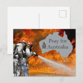 Carte Postale Priez pour l'Australie (Devant / Derrière)