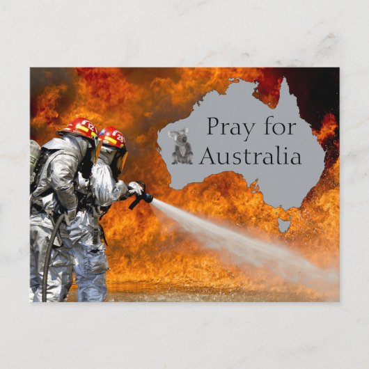 Carte Postale Priez pour l'Australie (Devant)
