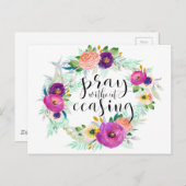 Carte Postale Priez Sans Cesser (Devant / Derrière)
