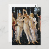 Carte Postale Primavera (détail), Sandro Botticelli, 1482 (Devant / Derrière)
