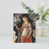 Carte Postale Primavera, détails de Vénus par Sandro Botticelli (Debout devant)