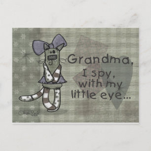 Carte Postale Primitive Kitty Famille spécifique Anniversaire