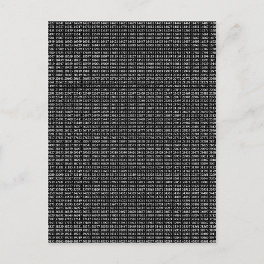 Carte Postale Primzahlen (Devant)